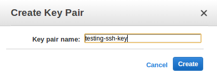 Generate new key pair for ec2 instance iphone